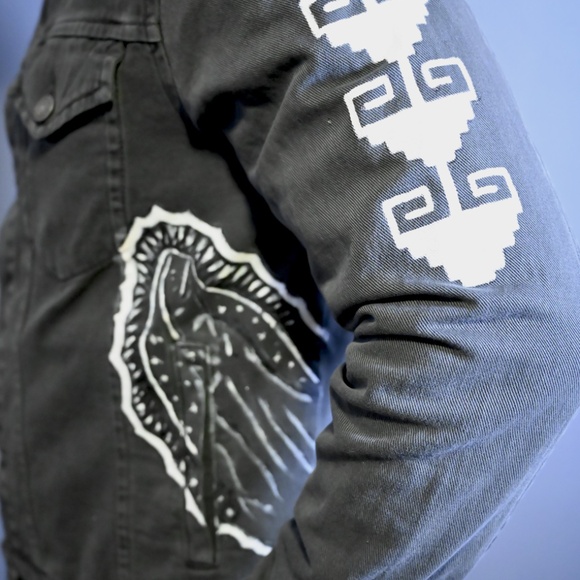 Hand-Painted Denim Jacket – Mexico Tribute - Picture 3 of 5